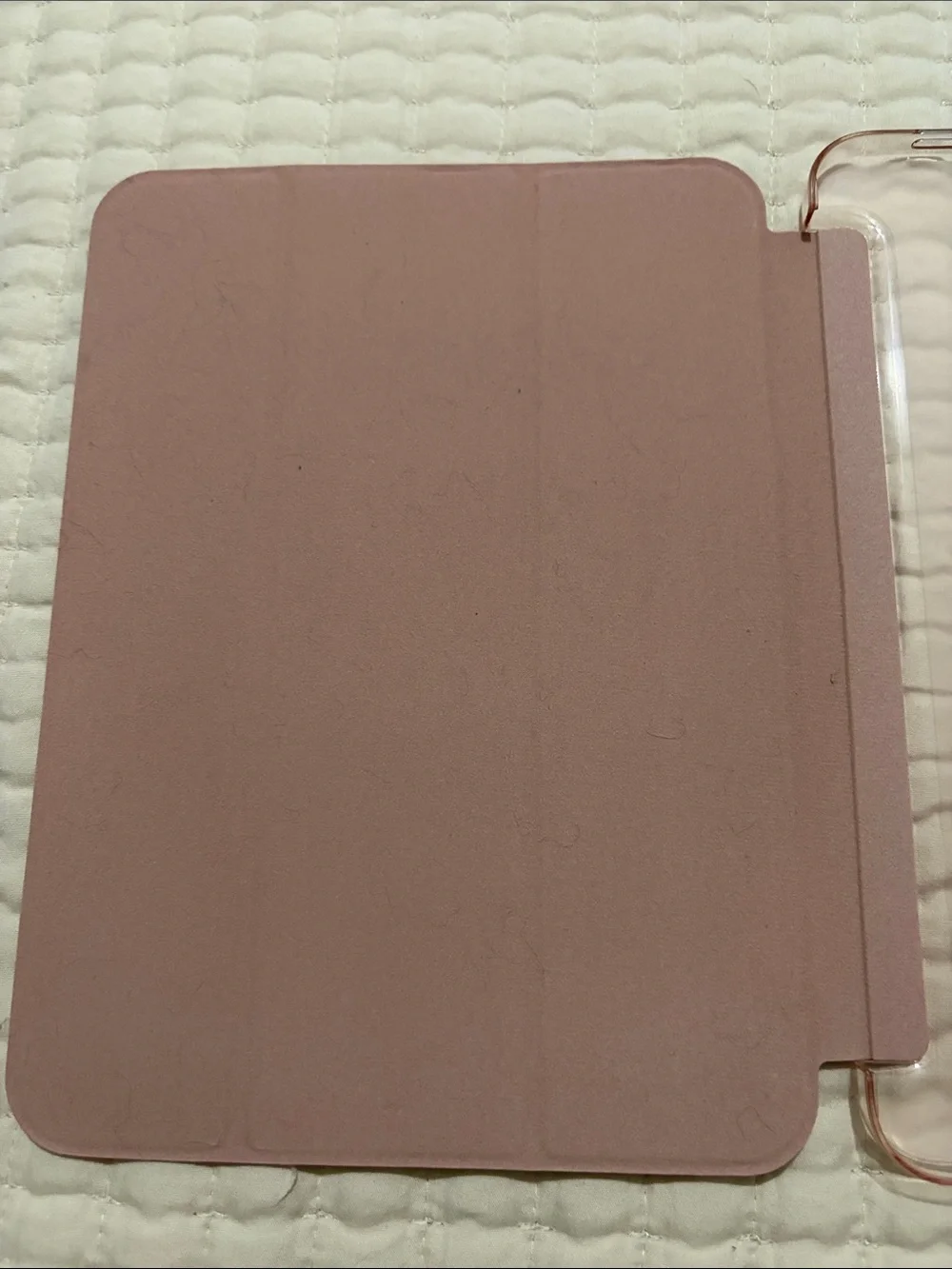 iPad A16 Rose Gold Folio Case – Slim Magnetic Smart Cover